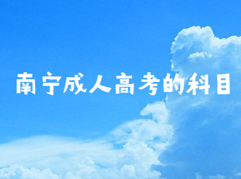 南寧成人高考的科目